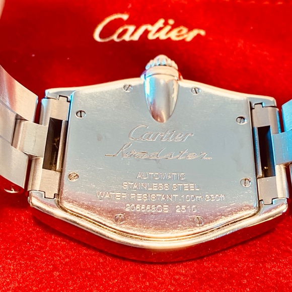 Cartier Watch Roadster With Diamonds "Vintage" - Picture 9 of 10